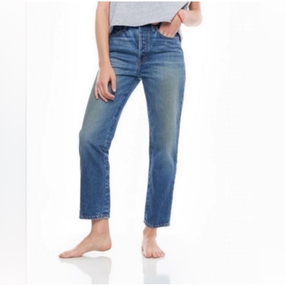 NEW Sandrine Rose x Free People size 26 Straight Fit High Rise Jeans